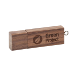 Gravierbarer USB-Stick 3.0 aus Holz und Deckel mit Magnetverschluss farbe dunkler holzton