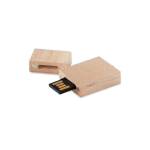 Kleiner USB-Stick aus Holz als hochwertiges Werbemittel farbe heller holzton