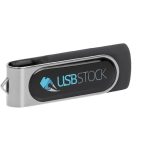 Drehbarer USB-Stick mit Metall-Clip für Logodruck mit Harztropfen farbe schwarz