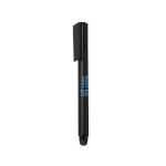 Kompakter USB-Kugelschreiber mit Touchpen mit Logo bedrucken farbe schwarz