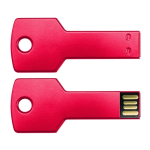 Bedruckter USB-Stick in Schlüsselform mit 3.0-Anschluss farbe rot