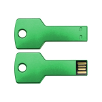 Bedruckter USB-Stick in Schlüsselform mit 3.0-Anschluss farbe grün