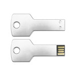 Bedruckter USB-Stick in Schlüsselform mit 3.0-Anschluss farbe silber