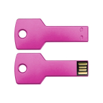 Bedruckter USB-Stick in Schlüsselform mit 3.0-Anschluss farbe pink