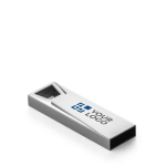 USB-Stick aus Aluminium mit UPD-Verbindung als bedrucktes Giveaway farbe silber