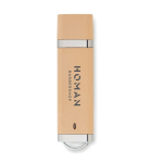 Nachhaltiger USB-Stick aus Weizenstroh und PP in Vollfarbe bedrucken farbe beige