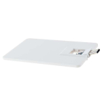 USB-Karte mit Standardanschluss und Typ C als praktisches Giveaway farbe weiß