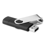 USB-Stick mit OTG-Version und Typ-C-Anschluss farbe schwarz