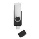 USB-Stick mit OTG-Version und Typ-C-Anschluss farbe schwarz