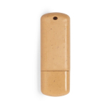 Memory-Stick aus Weizenstroh mit farbigem Logo farbe natürliche farbe