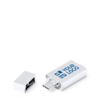 Metall USB Stick Typ-C mit Logo in Vollfarbe farbe silber