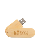USB 3.0 aus Holz mit Drehmechanismus farbe heller holzton