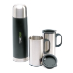Set mit Thermoskanne farbe schwarz Hauptansicht