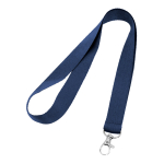 Lanyard für Firmen als Mitarbeitergeschenk bedrucken farbe blau