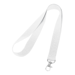 Lanyard für Firmen als Mitarbeitergeschenk bedrucken farbe weiß