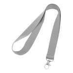 Lanyard für Firmen als Mitarbeitergeschenk bedrucken farbe grau