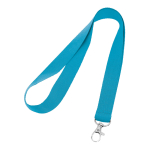 Lanyard für Firmen als Mitarbeitergeschenk bedrucken farbe türkis