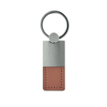 Schlüsselanhänger aus Leder und Metall als Firmen-Merchandising