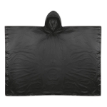 Faltbarer Regenmantel mit Kapuze als Werbegeschenk farbe schwarz zweite Ansicht