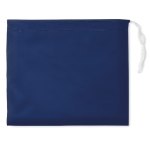 Faltbarer Regenmantel mit Kapuze als Werbegeschenk farbe blau