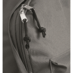 Kinderrucksack aus 600D Polyester mit Fronttasche bedrucken farbe dunkelgrau