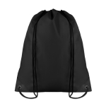 Bedruckbarer Turnbeutel aus 190T-Polyester in coolen Farben farbe schwarz