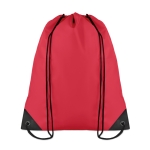 Bedruckbarer Turnbeutel aus 190T-Polyester in coolen Farben farbe rot