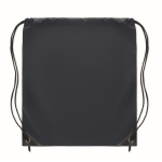 Bedruckbarer Turnbeutel aus 190T-Polyester in coolen Farben farbe marineblau zweite Ansicht