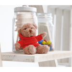 Teddybär mit bedruckbarer Kapuzenjacke für Kinder farbe rot Stimmungsbild