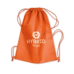 Einfacher Non-Woven Turnbeutel für junge Zielgruppe, 80 g/m2 farbe orange Hauptansicht