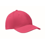 Günstige Cap mit 6 Panele und umstickte Belüftungslöcher bedrucken farbe pink