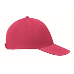 Günstige Cap mit 6 Panele und umstickte Belüftungslöcher bedrucken farbe pink