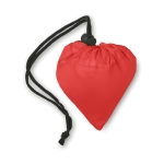 Faltbare Einkaufstasche aus 210D-Polyester, Strawberry farbe rot zweite Ansicht