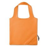 Faltbare Einkaufstasche aus 210D-Polyester, Strawberry farbe orange