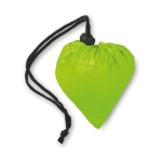 Faltbare Einkaufstasche aus 210D-Polyester, Strawberry farbe lindgrün zweite Ansicht