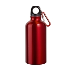Kleine Aluminiumflasche in leuchtenden Farben 400ml farbe rot