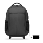 Bedruckbarer Trolley-Rucksack mit Laptopfach für Geschäftsleute, 15” farbe grau zweite Ansicht