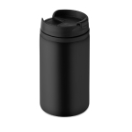 Thermobecher aus Edelstahl als günstiges Werbegeschenk, 250 ml farbe schwarz