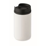 Thermobecher aus Edelstahl als günstiges Werbegeschenk, 250 ml farbe weiß