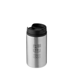 Thermobecher aus Edelstahl als günstiges Werbegeschenk, 250 ml farbe mattsilber Ansicht mit Druckbereich