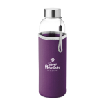 Wasserflasche mit Hülle als perfektes Werbegeschenk, 500 ml farbe violett Hauptansicht