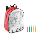 Rucksack ColorTime farbe rot dritte Ansicht