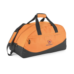 Preiswerte Sporttaschen mit Logo in der Farbe Königsblau oder Orange farbe orange Ansicht mit Logo 1