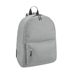 Kinderrucksack mit Fronttasche und gepolsterten Trägern Colors farbe hellgrau