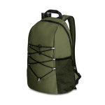 Wanderrucksack aus 600D mit Hauptfach und 2 Mesh Seitentaschen farbe dunkelgrün