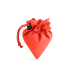 Einkaufstasche faltbar als Beutel aus 190T-Polyester farbe rot