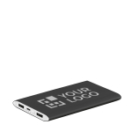 Tragbare Powerbank aus Aluminium mit LED Taschenlampe 7.200 mAh Ansicht mit Druckbereich