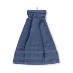 Golfhandtuch aus Baumwolle mit Metallhaken, 430 g/m2 farbe blau vierte Ansicht