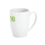Trendiger Kaffeebecher in Weiß für Events bedrucken, 350ml farbe weiß Ansicht mit Logo 1