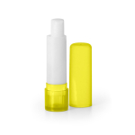 Günstiger Lippenpflegestift als Wellness Produkt für Kunden, LSF 15 farbe gelb vierte Ansicht